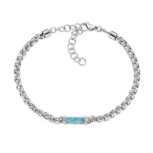 Bracciale Amen Uomo in Acciaio Turchese ACBR7360BAZ - ACBR7360BAZ